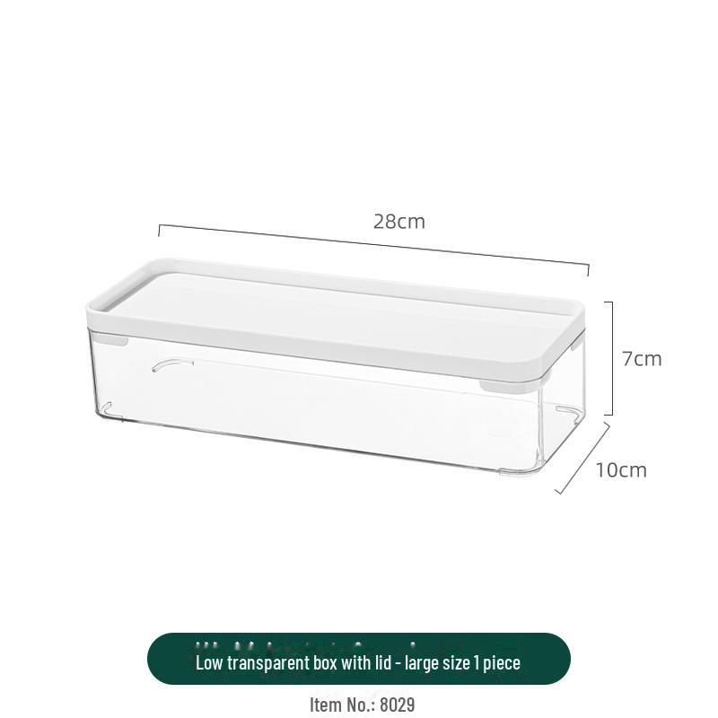 Refrigerator Storage Drawer Box, Food-Grade Transparent PET Basket
