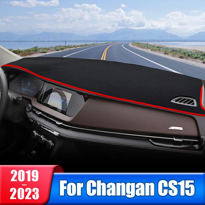 Car Dashboard Cover For Changan CS15 trument Desk Sun Shade Mat Non-slip Pad Accessories