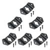 6 Pieces Speaker Wall Hanger Plate Bracket Connectors Accessory Universal for Clocks, Cooker Hoods