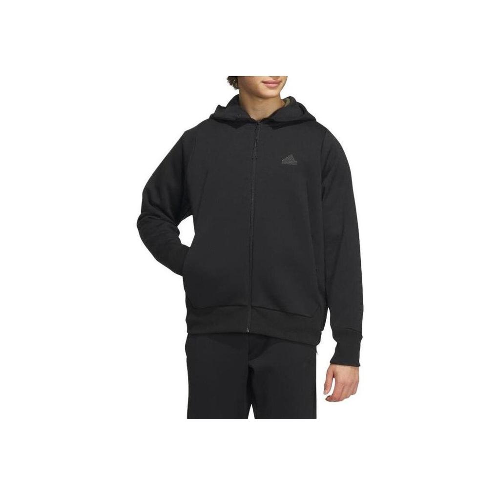 adidas Спортивная одежда ZNE. Флисовая толстовка на молнии Черная IQ1377