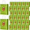 20pcs Football Party Favor Bags, Football Treat Candy Bags, Gift Bags for Sports Theme, Birthday, Party Favor Bag with Handle, Sports Party Decoration