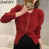Women's Fashion Casual Fall Winter Solid Color Print Long Sleeve O-Neck Sweaters