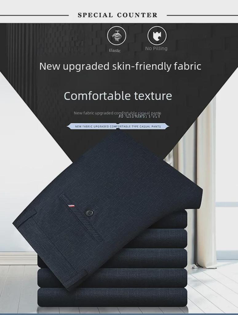 Мужские повседневные прямые брюки с высокой талией и драпировкой — удобные и стильные для зрелых людей