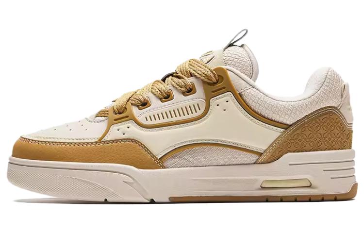Anta Low top Skateboard Shoes Women's Beige Yellow
