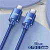 111 Вт Кабель Super Fast Charging Кабель USBA на Type C на USBC Кабель PD USB C Быстрая зарядка Дата-кабель Для iPhone Xiaomi OPPO Samsung