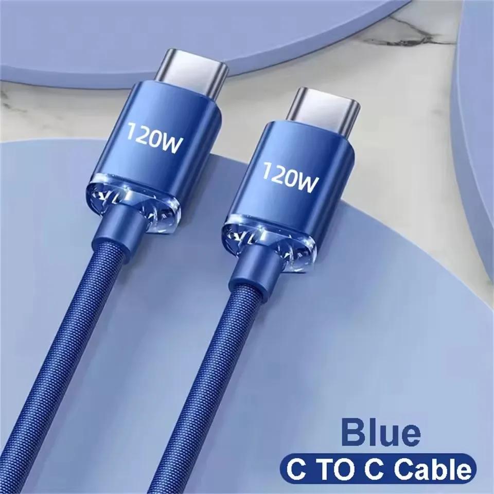 111 Вт Кабель Super Fast Charging Кабель USBA на Type C на USBC Кабель PD USB C Быстрая зарядка Дата-кабель Для iPhone Xiaomi OPPO Samsung