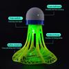 6-Pcs Glow In The Dark Badminton Shuttlecocks - Windproof LED Night Training Balls Unbreakable Plastic Feathers Nylon Balls