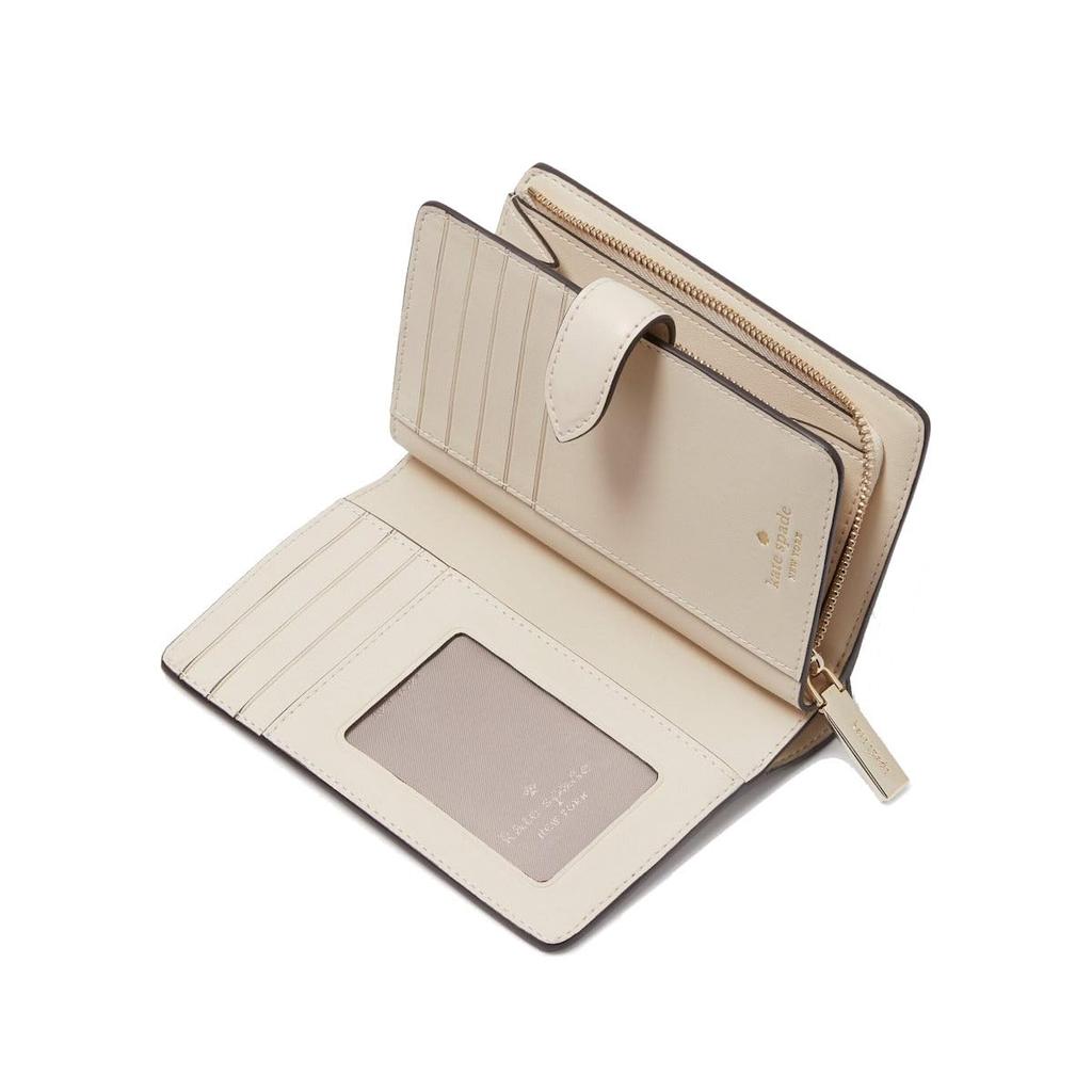 Кошелек Kate Spade Madison Medium Compact Bifold, Темно-бежевый,