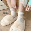 Oatmeal Stacking Socks Children'S Spring And Autumn Medium Tube Socks Pure Cotton Trendy Idea Yarn Confinement Stockings Summer Thin