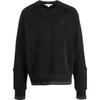 Y-3 FW22 Logo Print Crew Neck Long Sleeve Sweatshirt Men Sweatshirt Black HM5036