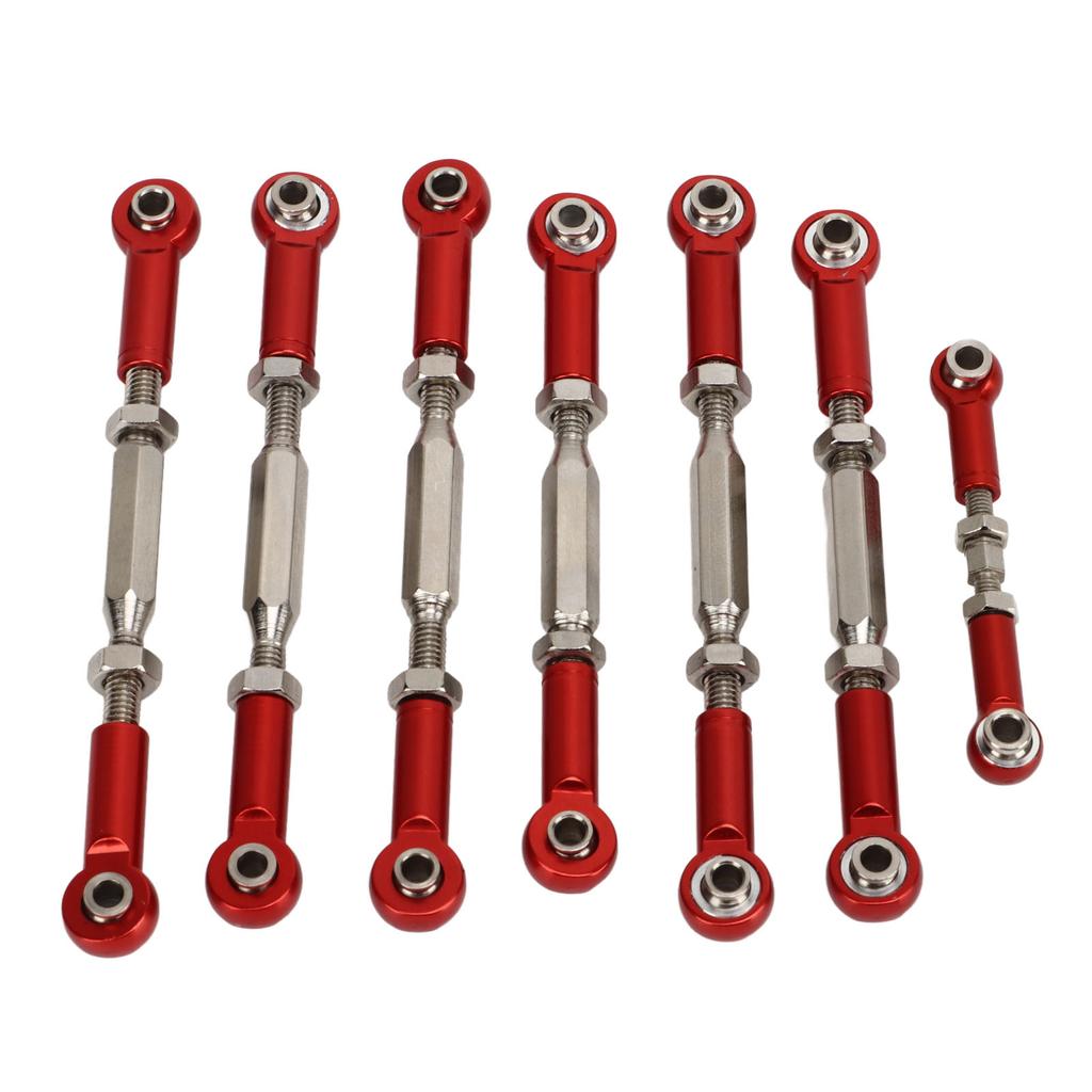 RC Car Tie Rods Full Set Aluminium Alloy Steel Turnbuckles for Traxxas SLASH 1 10 Short Course Upgrade Parts Red