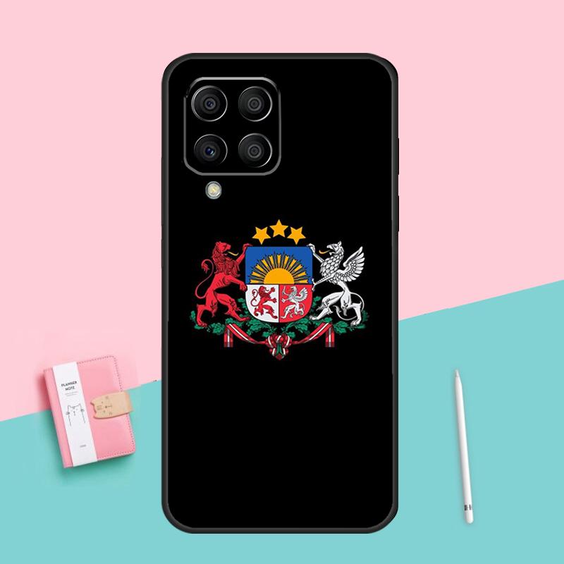 Флаг Латвии Для Samsung Galaxy M16 M31 M21 M33 M53 M13 M12 M32 M52 M11 M35 M55 M15 M14 M34 M54 M06 Чехол