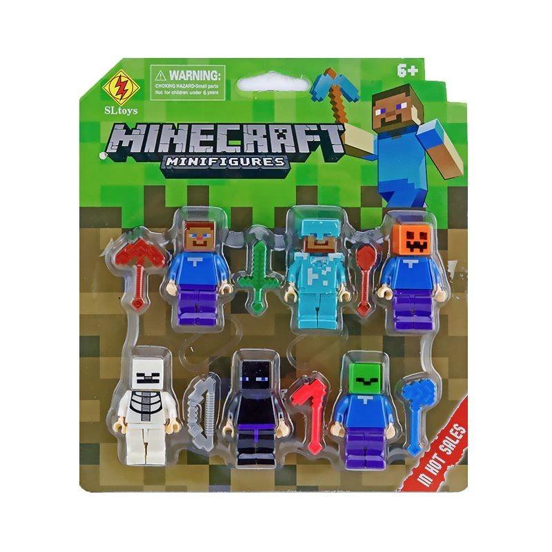 Коллекция фигурок-пазлов Minecraft Высококачественный домашний декор и подарок для геймеров