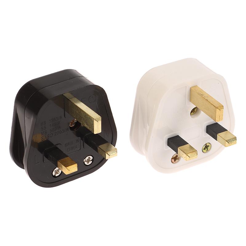 Uk Standards British Mains Square Pin Plug 3 Pin 13A Plugs Grounded 230V 3Pin Fused Adaptor Power Cable Connector Wire Converter