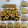 Sun Flower Duvet Cover Floral Bedding Set 3D Printed Comforter Covers With Pillowcase Single Double Size Home Textile