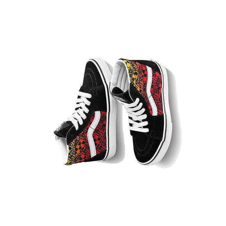 Vans SK8 Высокие детские кроссовки для скейтбординга Черные Мультиколор Дети возрастом 3 7 лет VN0A4BUW2N5