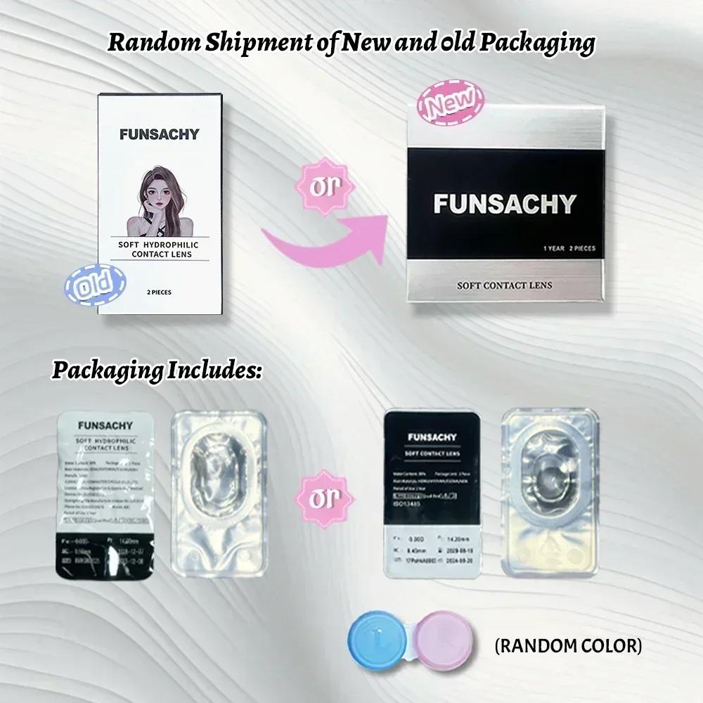 FUNSACHY Cosplay Vampire Red Contact Lenses Anime Cosplay Halloween Lenses Cosmetic Colorful Multicontacts White Black Softlens