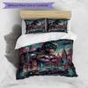 3pcs Duvet Cover Set (1*Duvet Cover + 2*Pillowcase, Without Core), Batman Print Bedding Set, Bedroom Decor, All‑Season, Birthday Gift