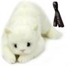 Childish Tag with Ribbon, Made In Japan, Realistic Cat Plush Toy, 58cm (white Cat L, Eyes Open), Realistic Cat, Birthday, Gift, Present, Celebration