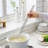 Кулинарные палочки из нержавеющей стали, очень длинные, для жарки еды, лапши, суши, кухонная утварь