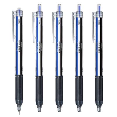 Гелевая шариковая ручка Tombow Pencil Monograph Light, монохромный корпус, синие чернила, 0,5 мм, 5 шт. BJ-MGLE01R15-5P