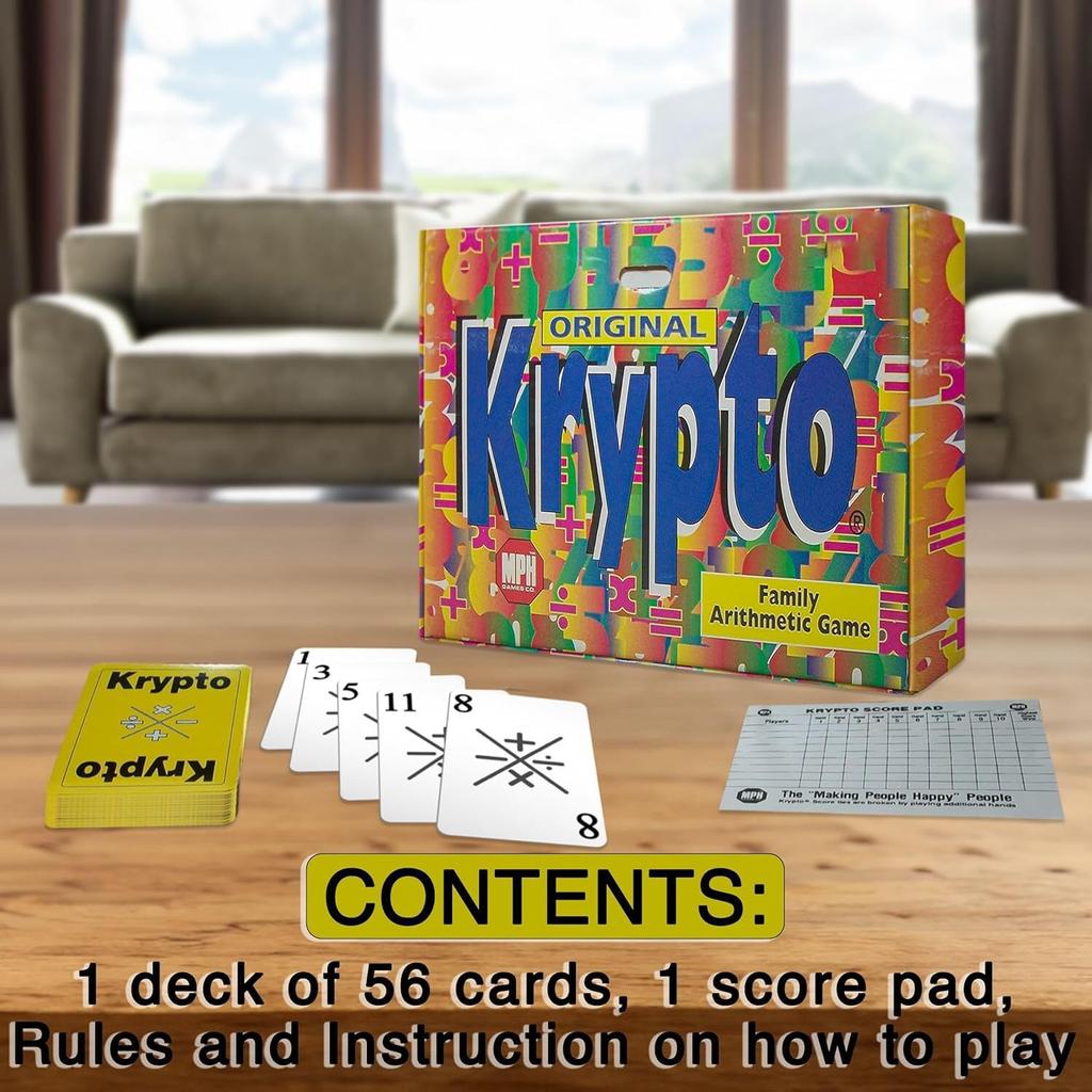 Оригинальная математическая игра Krypto карточная игра на сложение и вычитание - Умножение,
