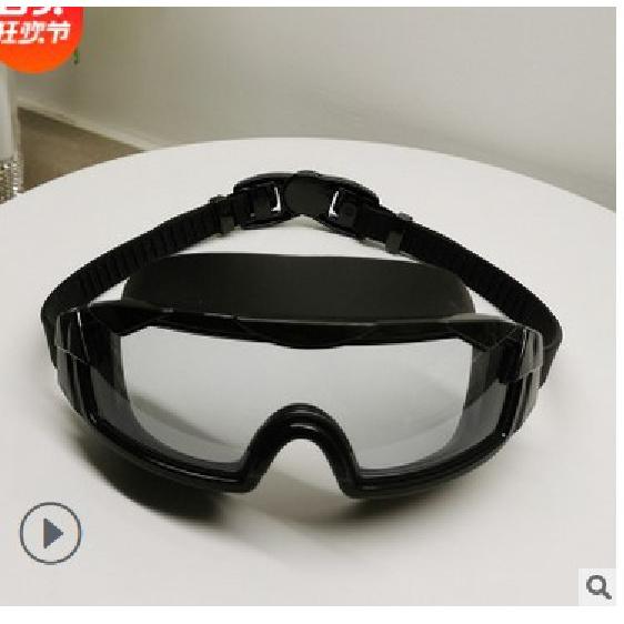 New children's swimming goggles Large-frame electroplated waterproof and anti-fog swimming goggles High-definition myopia protective swimming goggles