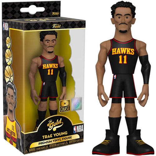 Виниловые 5-дюймовые виниловые золотые чехлы NBA Trae Young Alt Uni поставляются 1 из 6