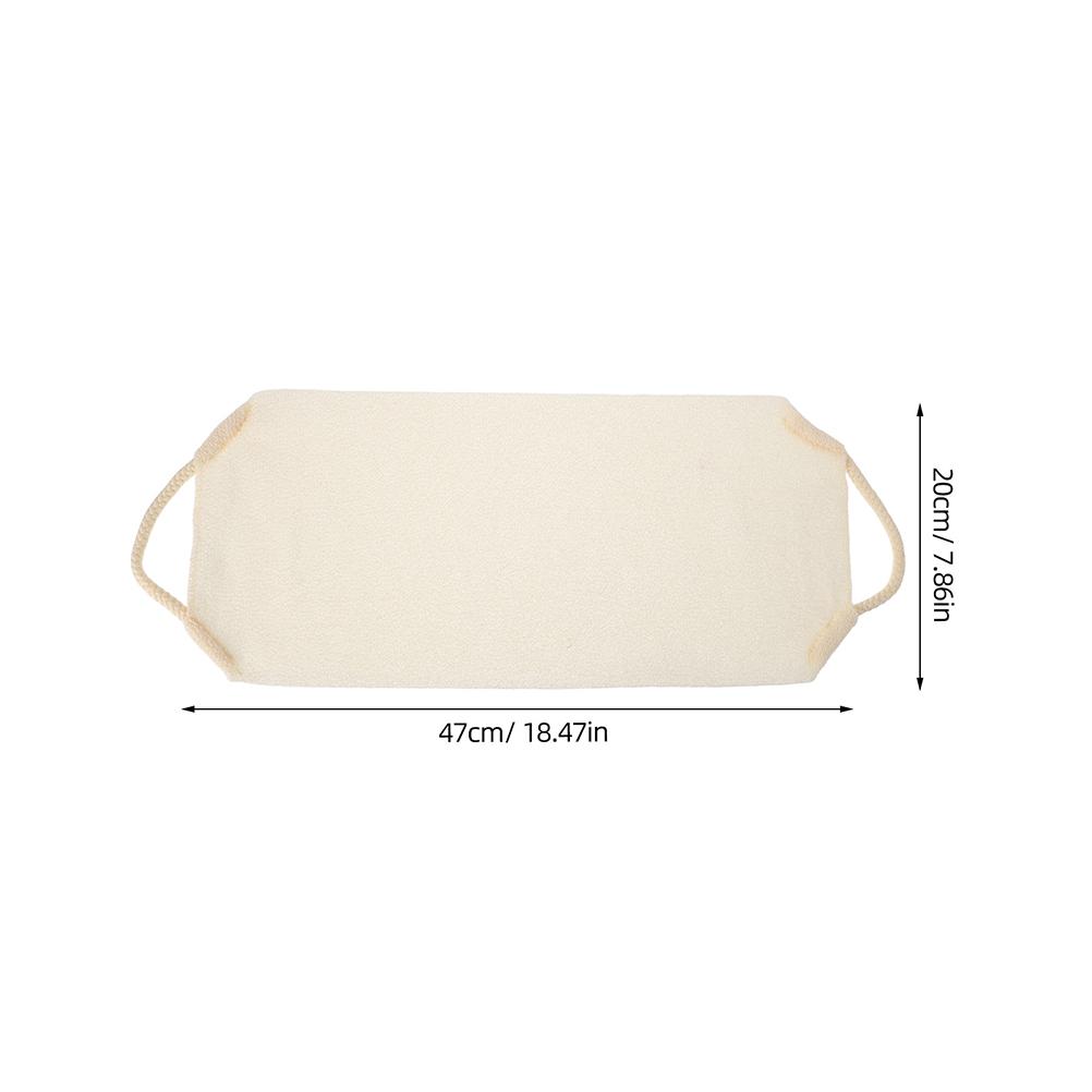 2Pcs Stretchable Scrubbing Towel Beige Deep Cleansing Body Washcloth Exfoliating Shower Loofah Washcloth For Family