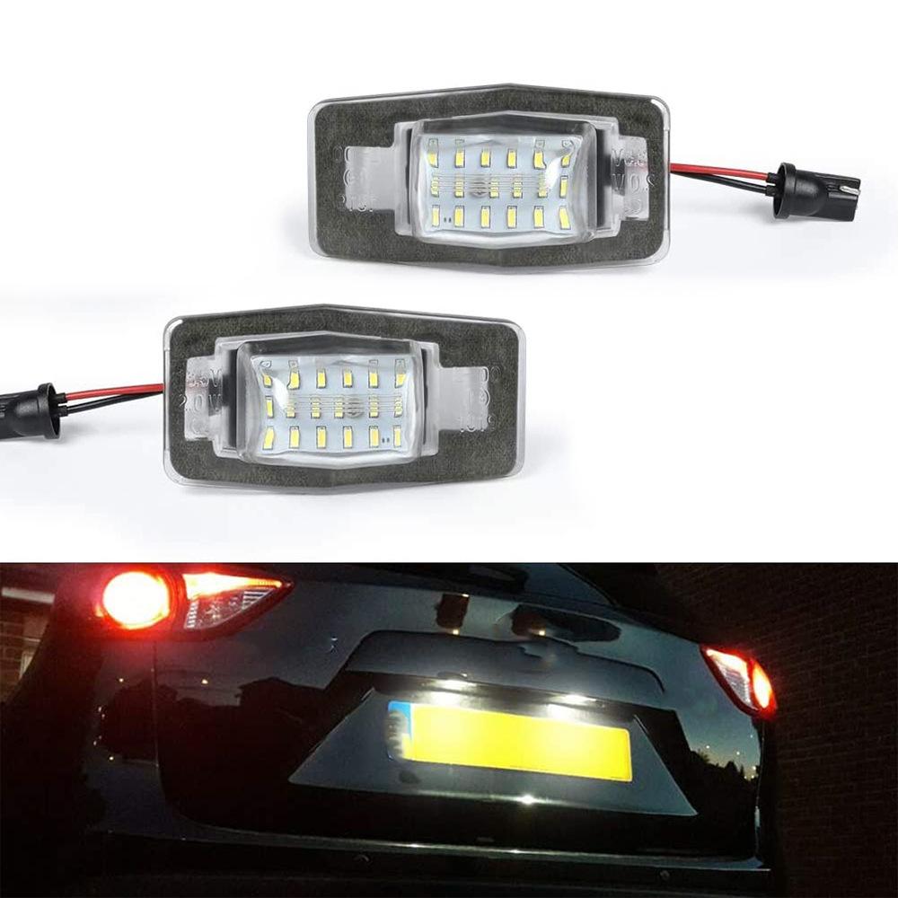 2x Светодиодные подсветки номера (18 светодиодов) черные для Ford Escape/Kuga, Mercury, Mazdas MX-5/MPV