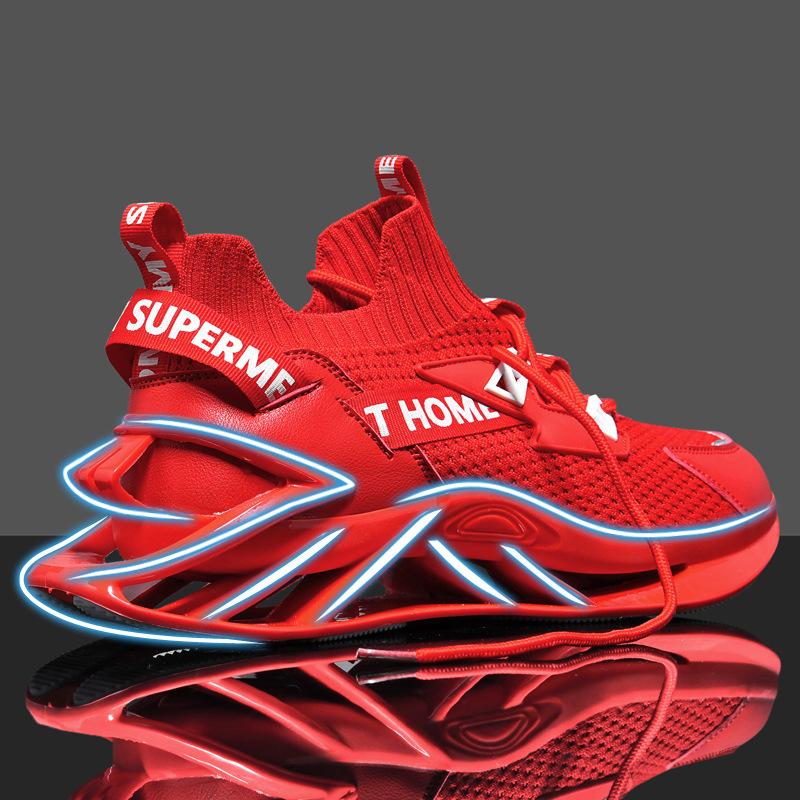 Кроссовки Мужские Дышащие Кантри Мужская Обувь Спортивная Обувь для Бега Увеличивающая Рост Мужская Обувь на Лезвии Обувь