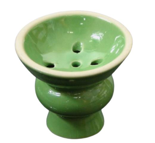 Hookah Bowl for Shisha Ceramic Large Green