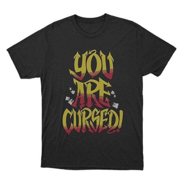 Danhausen You Are Cursed Tshirt Unisex and Women Summer Cotton Y2K Clothing High Quality Fashion Short Sleeve Tops Streetwear