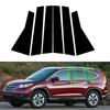 6 Pcs Car Glossy Piano Black Pillar Posts Window Door Moulding Trims Cover for Honda CRV 2012 2013 2014 2015 2016 Accessories