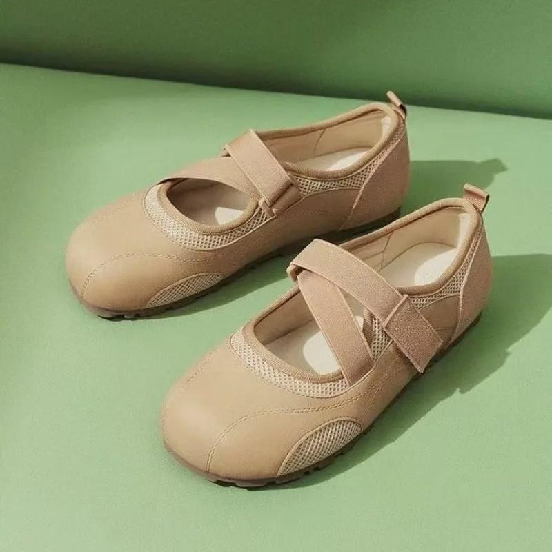 Fashion 2025 High Quality Shoes Female Basic Women's Flats Outdoor Casual Flats Women Round Toe Soft Bottom Ladies Shoes Zapatos Mujer