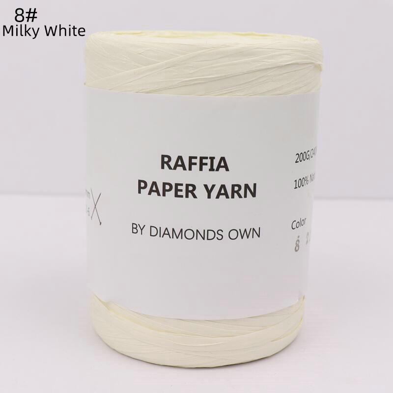 240M Natural Fiber Paper Summer DIY Hand Knitting Crochet Hat Bag Knitting Yarn Home Decoration