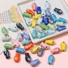 10Pcs Cartoon Design Small Fish Beads Ceramic Jewelry Making Material  Gift