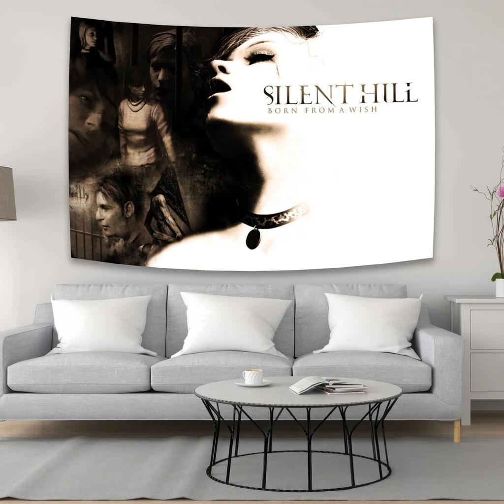 Стенное панно с персонажами фильма ужасов Silent Hill, Настенное украшение для комнаты, Настенное искусство, Украшение для спальни