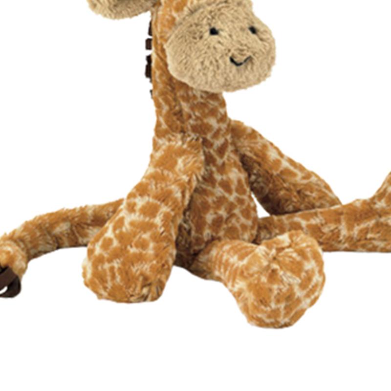 JELLYCAT Серия Животные Джунглей Жираф Счастливый С Большим Хвостом Успокаивающая Кукла Плюшевая Кукла Высотой 41 см