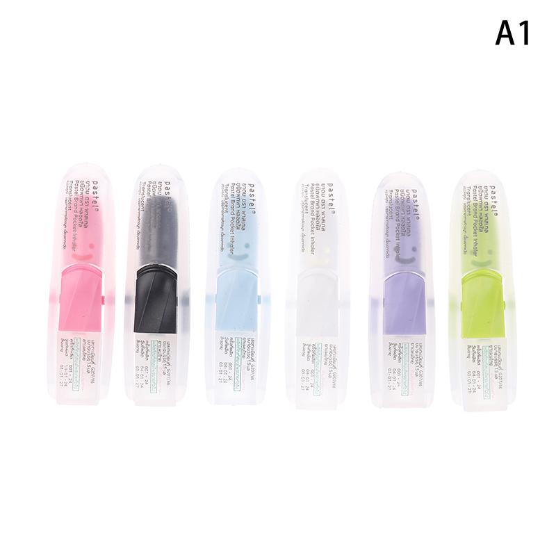 1/6Pcs Thailand Floral Menthol Brain Anti Fatigue Tube Nasal Congestion Refreshing Anti-motion Sickness Headache Anti-heatstroke