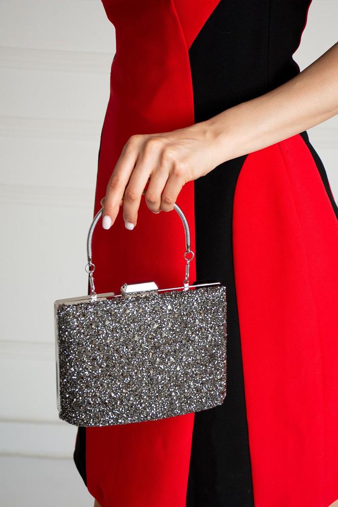 Women's Stylish and Useful Evening Dress Bag Lily Smoked Women's Evening Dress Hand Bag 14X20 Size