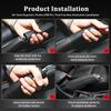 AABHZ1 For Benz Car Leather Handbrake Cover Protective Sleeve Hand Brake Protection Accessories AMG W213 W124 W108 W126 Exclusive W204