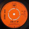 7-дюймовая пластинка JOHNNY NASH - Stir It Up / Cream Puff CBS7800 CBS 1972 Великобритания Регги, Ска и Даб Б/У