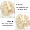 LUPU Synthetic Chignon Messy Curly Claw Hair Bun Scrunchy Fake False Hair Band Tail for Women Hairpieces Blonde Black Brown