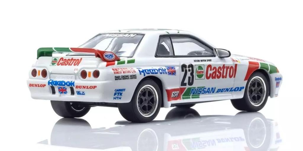 Kyosho Original Масштаб Castrol Skyline 1990 Готовая модель K07012LC 1/64 GT-R (Р32) Гр.А #23 Оборудован светодиодами