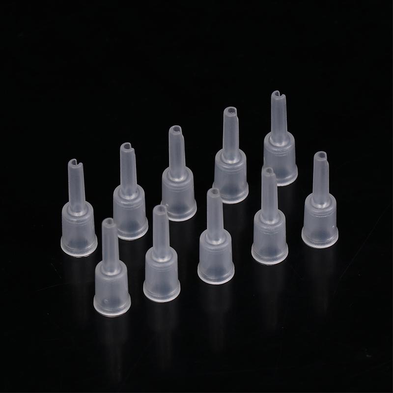 10Pcs Silicone Rubber Sleeve Connectors For Syringe Pumping Air Hollow Joint Part Connector Ciss Inkjet Cartridge Cleaning Tool