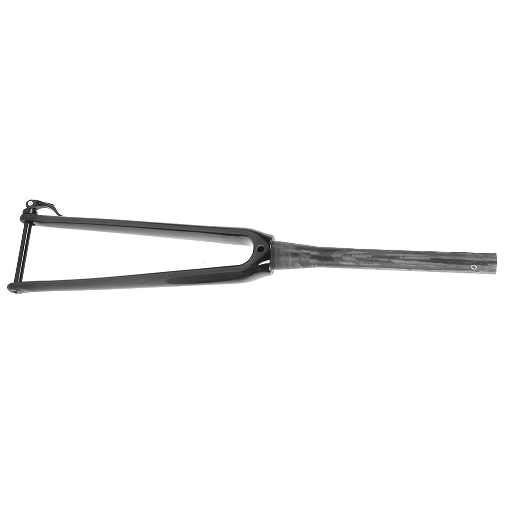 Carbon Fiber Tapered Front Hard Fork 700C Barrel Shaft Bar 3K Glossy for Bicycle Road Bike