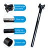 UPANBIKE Bicycle Seatpost Aluminum Alloy Extra Long for Mountain Bike 27.2 30.9 31.6mm400mm (Black 27.2mm)