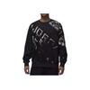 Jordan Letter Print Pattern Fleece Comfortable Soft Warm Crewneck Pullover Sweatshirt Men Sweatshirt Gray Black HF9314-045
