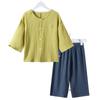Family Home Wear Pure Cotton Summer Children's Pajamas Set Short Sleeve Set for Boys and Girls
